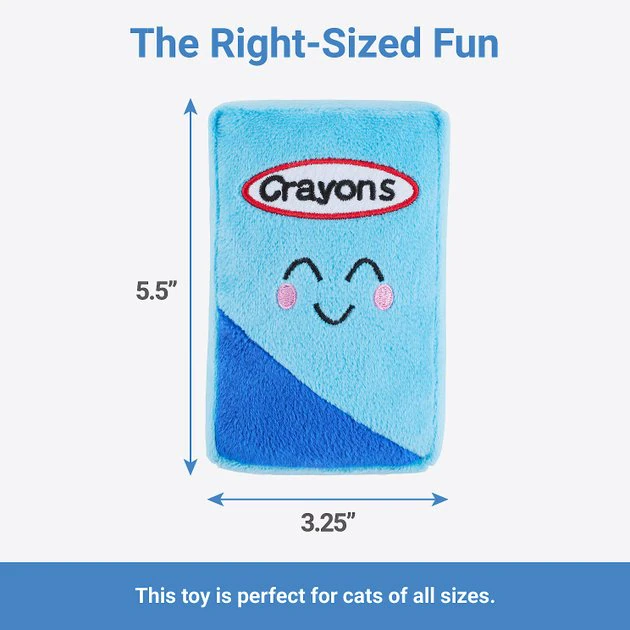 Frisco Crayon Box Plush Mice Cat Toy with Catnip, 5 count 4 Frisco Crayon Box Plush Mice Cat Toy with Catnip, 5 count - Image 2