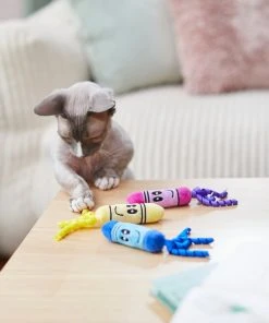 Frisco Crayon Plush Kicker Cat Toy with Catnip -PetNest Shop 279417 PT3. SY630 V1628191355