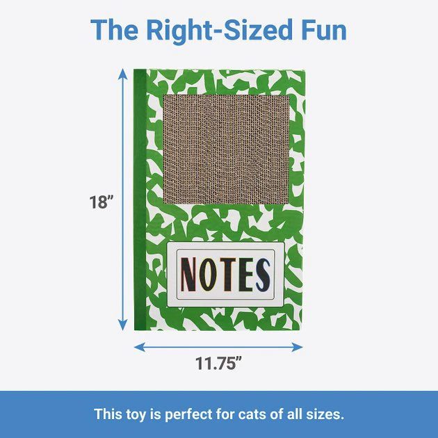 Frisco Notebook Cat Scratcher Toy with Catnip 4 Frisco Notebook Cat Scratcher Toy with Catnip - Image 2