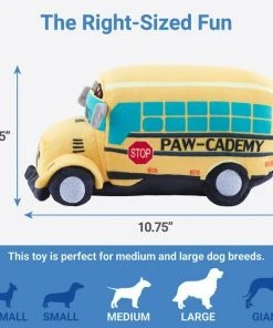 Frisco School Bus Plush Squeaky Dog Toy -PetNest Shop 279425 PT1. SY630 V1629824471