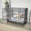 Frisco Ultimate Foldable & Stackable Heavy Duty Steel Metal Single Door Dog Crate -PetNest Shop 280102 MAIN. SY630 V1632851483