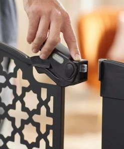 Frisco Metal Pattern Extra Tall Auto-close Dog Gate -PetNest Shop 280288 PT4. SY630 V1627400475