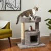 Frisco 27-in Real Carpet Cat Tree with Condo and Oval Perch -PetNest Shop 282745 MAIN. SY630 V1621948702