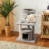 Frisco 42-in Real Carpet Cat Tree with Condo, Grey -PetNest Shop 282755 MAIN. SY630 V1621949365