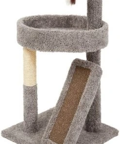 Frisco 44-in Real Carpet Cat Tree with Replaceable Corrugate Scratcher -PetNest Shop 282757 PT4. SY630 V1621948706