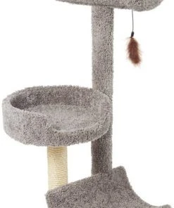 Frisco 45-in Real Carpet Cat Tree, Gray -PetNest Shop 282761 PT2. SY630 V1622813259