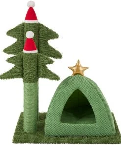 Frisco Holiday Tree House & Scratching Posts -PetNest Shop 283151 PT2. SY630 V1630679912