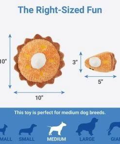 Frisco Grandma Sophie's Pumpkin Pie 2-in-1 Plush Squeaky Dog Toy -PetNest Shop 285607 PT2. SY630 V1633969286