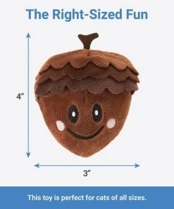 Frisco Fall Acorn Plush Cat Toy with Catnip 6 Frisco Fall Acorn Plush Cat Toy with Catnip -PetNest Shop 285645 PT1. SY630 V1633969290