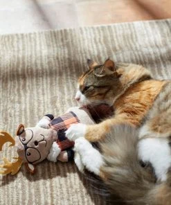 Frisco Hipster Moose Plush Kicker Cat Toy with Catnip -PetNest Shop 285647 PT3. SY630 V1629725375
