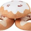 Frisco Maple Bacon Donut Plush Cat Toy with Catnip, 3 count