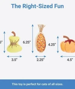 Frisco Fall Harvest Plush Cat Toy with Catnip, 3 count -PetNest Shop 285655 PT1. SY630 V1633969281