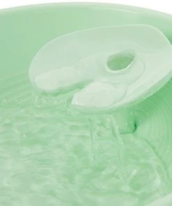 Frisco Whimsical Leaf Round Dog & Cat Fountain, 50-oz, Mint Green -PetNest Shop 285758 PT2. SY630 V1623428587
