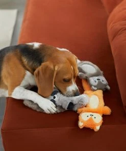 Frisco Forest Friends Stuffing-Free Skinny Plush Squeaky Dog Toy -PetNest Shop 286571 PT3. SY630 V1634318565