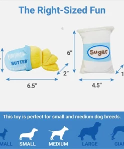 Frisco Baking Ingredients Plush Squeaky Dog Toy, 4 count 8 Frisco Baking Ingredients Plush Squeaky Dog Toy, 4 count -PetNest Shop 287131 PT2. SY630 V1637704365