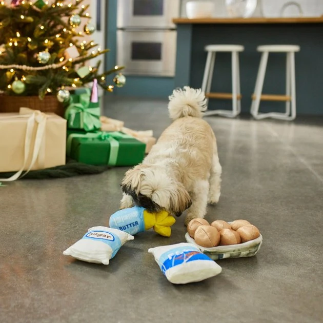 Frisco Baking Ingredients Plush Squeaky Dog Toy, 4 count 6 Frisco Baking Ingredients Plush Squeaky Dog Toy, 4 count - Image 4