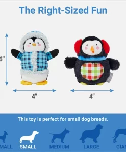 Frisco Penguins Plush Squeaky Dog Toy, 2 count -PetNest Shop 287259 PT1. SY630 V1637787708