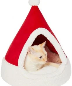 Frisco Holiday Dog & Cat Santa Hat Cave Bed 9 Frisco Holiday Dog & Cat Santa Hat Cave Bed -PetNest Shop 287893 PT2. SY630 V1631568927