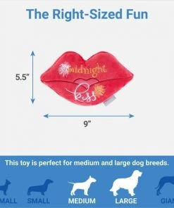 Frisco New Year's Eve Midnight Kiss Plush Squeaky Dog Toy -PetNest Shop 288482 PT1. SY630 V1640718464