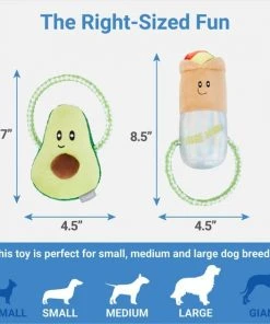 Frisco Healthy Snack Plush with Rope Dog Toy, 2 count 6 Frisco Healthy Snack Plush with Rope Dog Toy, 2 count -PetNest Shop 288901 PT1. SY630 V1640722315