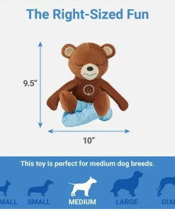 Frisco Yoga Bear Plush Squeaky Dog Toy 6 Frisco Yoga Bear Plush Squeaky Dog Toy -PetNest Shop 288903 PT1. SY630 V1640722780