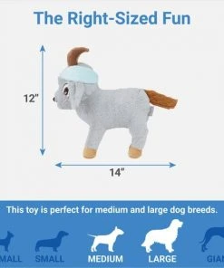 Frisco Yoga Goat Plush Squeaky Dog Toy -PetNest Shop 288907 PT1. SY630 V1640722710