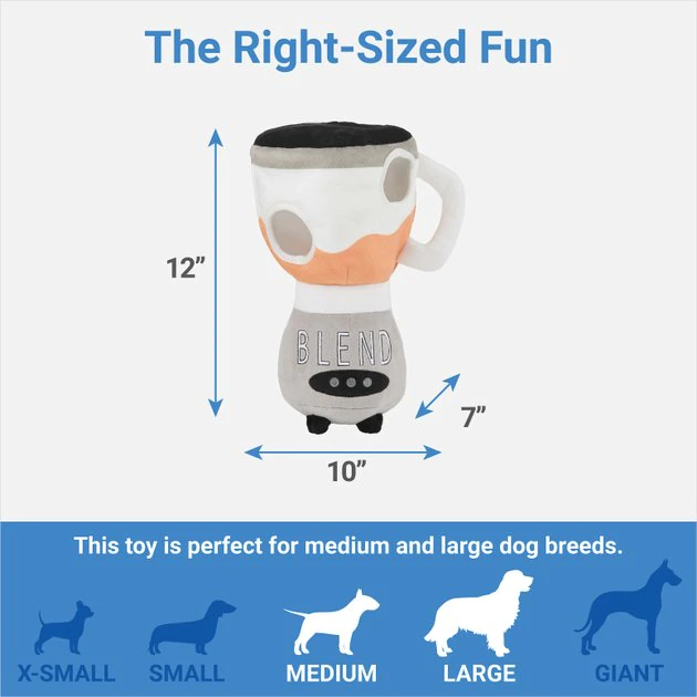 Frisco Blender Hide & Seek Puzzle Plush Squeaky Dog Toy 4 Frisco Blender Hide & Seek Puzzle Plush Squeaky Dog Toy - Image 2