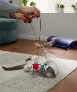 Frisco Gym Bouncy Mice Plush Cat Toy with Catnip, 2 count -PetNest Shop 288949 PT3. SY630 V1638289802