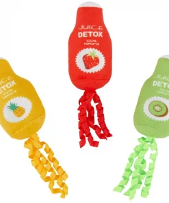Frisco Juice Cleanse Plush Cat Toy with Catnip, 3 count