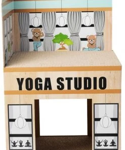 Frisco Yoga Studio Cardboard Cat House, 2-Story -PetNest Shop 288965 PT2. SY630 V1638291621