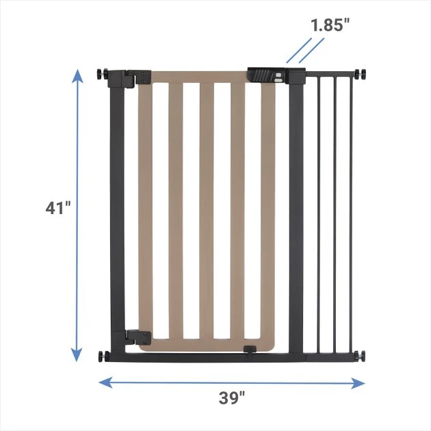 Frisco Wood & Metal Extra Tall Auto-close Dog Gate, 41-in 4 Frisco Wood & Metal Extra Tall Auto-close Dog Gate, 41-in - Image 2
