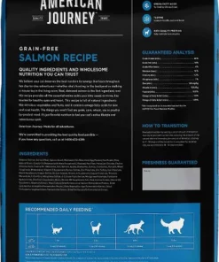 American Journey||Frisco American Journey Salmon Recipe Grain-Free Dry Food + Frisco Cat Tracks Butterfly Cat Toy -PetNest Shop 292634 PT2. SY630 V1620009738