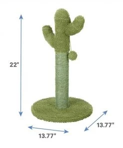 Frisco Cactus Scratching Post, 22-in + Multi-Cat Unscented Clumping Clay Cat Litter -PetNest Shop 293020 PT2. SY630 V1619980922