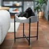 Frisco Modern Elevated Wrought Iron Cat Bed with Eyelash Cushion -PetNest Shop 296671 MAIN. SY630 V1633727683