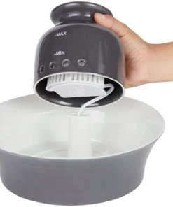 Frisco Ceramic Dog & Cat Fountain, Gray, 64-oz -PetNest Shop 297218 PT3. SY630 V1633549288