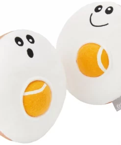 Frisco Brunch Egg in Hole 2-in-1 Plush with Tennis Ball Dog Toy