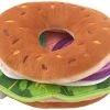 Frisco Brunch Bagel with Lox Plush Squeaky Dog Toy