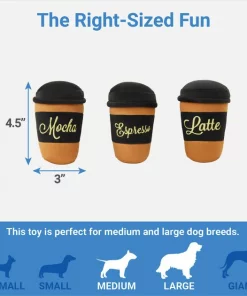 Frisco Brunch Espresso Machine Hide & Seek Puzzle Plush Squeaky Dog Toy -PetNest Shop 297258 PT2. SY630 V1643916717