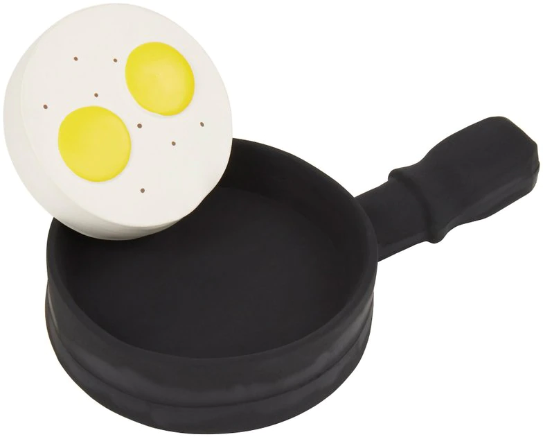 Frisco Brunch Breakfast Skillet Latex Squeaky Dog Toy, 2 count 3 Frisco Brunch Breakfast Skillet Latex Squeaky Dog Toy, 2 count