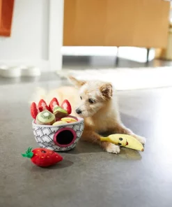 Frisco Brunch Acai Bowl Hide & Seek Puzzle Plush Squeaky Dog Toy -PetNest Shop 297268 PT3. SY630 V1642087947