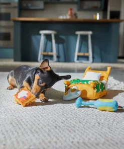 Frisco Brunch Breakfast in Bed Hide & Seek Puzzle Plush Squeaky Dog Toy -PetNest Shop 297282 PT3. SY630 V1642088003