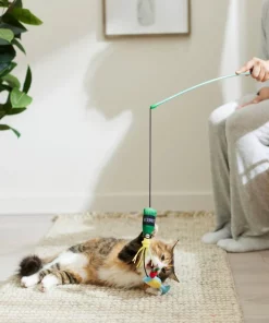 Frisco Brunch Mimosa Teaser Wand Cat Toy with Catnip -PetNest Shop 297310 PT2. SY630 V1642088597