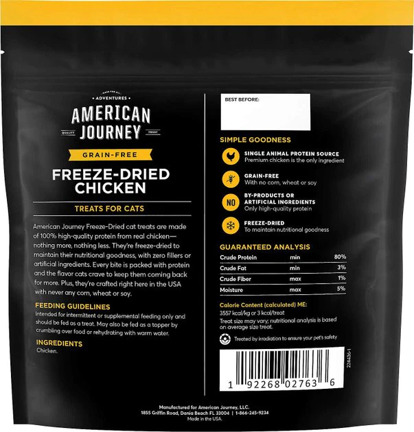 American Journey||Frisco American Journey 100% Chicken Freeze-Dried Grain-Free Cat Treats + Frisco Melamine Dog & Cat Treat Jar with Bamboo Lid, 8 Cups 5 American Journey||Frisco American Journey 100% Chicken Freeze-Dried Grain-Free Cat Treats + Frisco Melamine Dog & Cat Treat Jar with Bamboo Lid, 8 Cups - Image 3