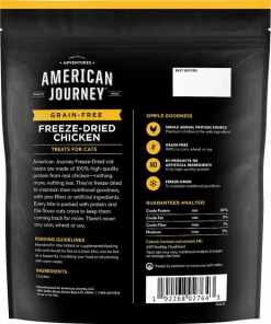 American Journey||Frisco American Journey 100% Chicken Freeze-Dried Grain-Free Cat Treats, 5-oz bag + Frisco Bird Teaser with Feathers Cat Toy, Blue -PetNest Shop 297664 PT2. SY630 V1621266762