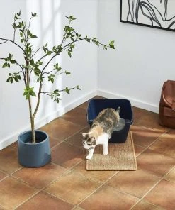 Frisco 33.5-in Sisal Cat Scratching Post, Gray + Frisco Sisal Mat, Medium -PetNest Shop 297950 PT7. SY630 V1622740361