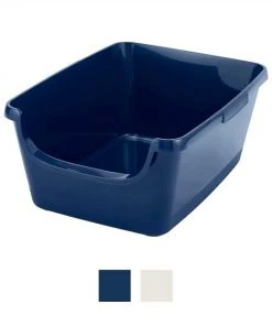 Nature's Miracle||Frisco Nature's Miracle Just For Cats Litter Scoop & Caddy + Frisco High Sided Cat Litter Box, Navy, Extra Large 24-in -PetNest Shop 297978 PT3. SY630 V1621305474