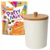 Friskies||Frisco Friskies Party Mix Crunch Cheezy Craze Cat Treats, 6-oz bag + Frisco Melamine Dog & Cat Treat Jar with Bamboo Lid, 8 Cups -PetNest Shop 298020 MAIN. SY630 V1621267045