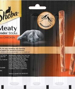 Sheba||Frisco Sheba Meaty Tender Sticks Chicken Cat Treats, 5 count + Frisco Moppy Ball Cat Toy, Blue -PetNest Shop 298506 PT2. SY630 V1623204147
