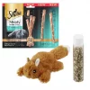 Sheba||Frisco Sheba Meaty Tender Sticks Tuna Flavored Cat Treats, 5 count + Frisco Refillable Catnip Cat Toy, Brown Squirrel -PetNest Shop 298510 MAIN. SY630 V1623195163