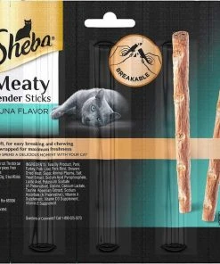 Sheba||Frisco Sheba Meaty Tender Sticks Tuna Flavored Cat Treats, 5 count + Frisco Refillable Catnip Cat Toy, Brown Squirrel -PetNest Shop 298510 PT2. SY630 V1623200842